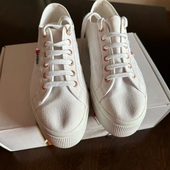 Superga 2790 COTW Rose gold/white EU 40 Women’s size 9 - Picture 6 of 6